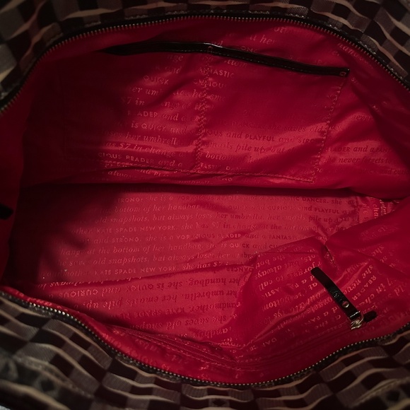 Kate Spade Large Harmony Navy/White Tote Bag - Picture 5 of 5